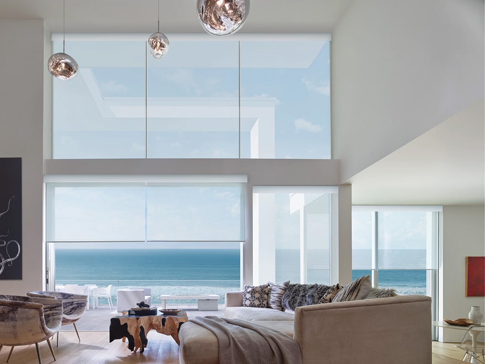 Solar Shades Panama Living Room