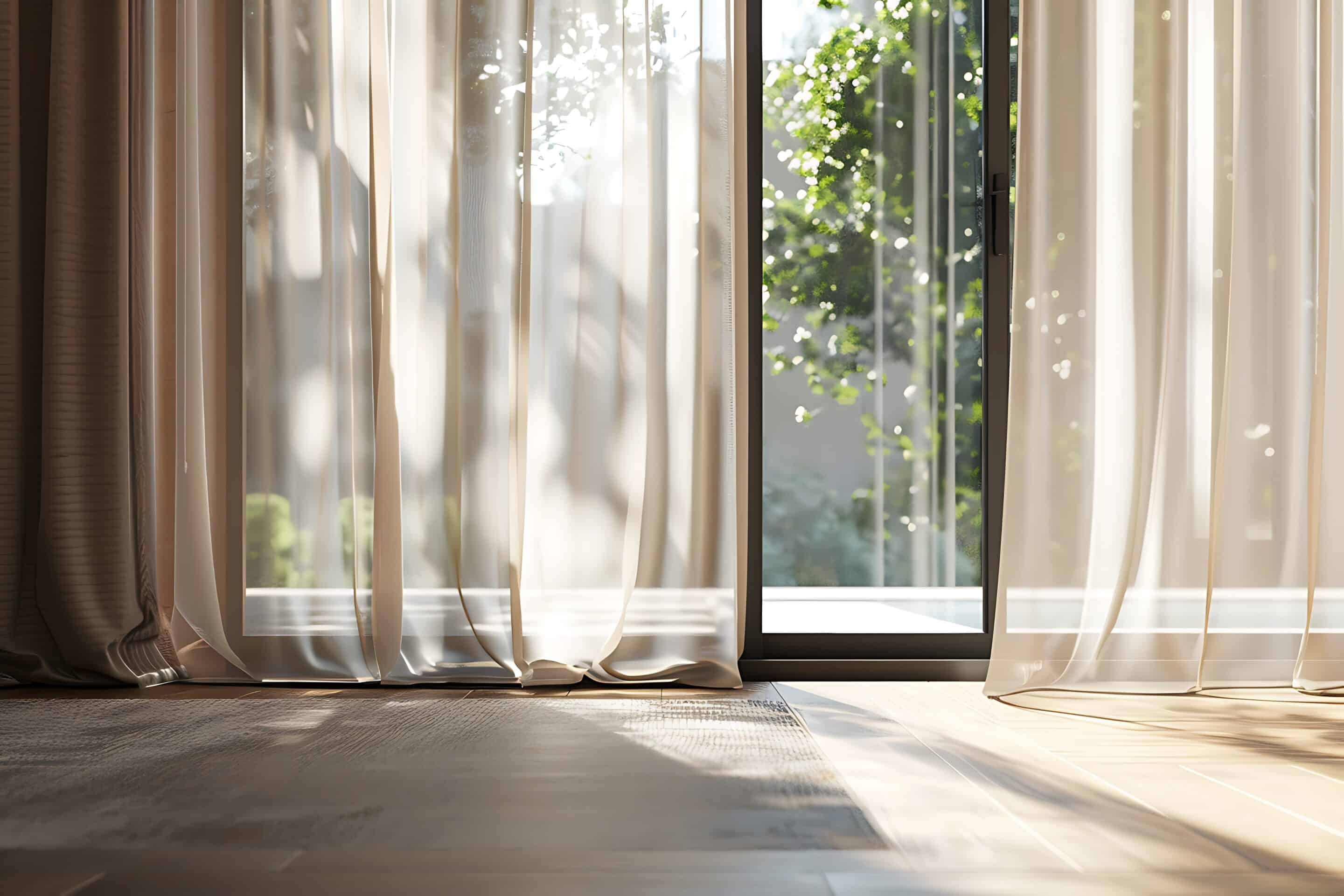 Sheer Window Treatment for Patio Doors